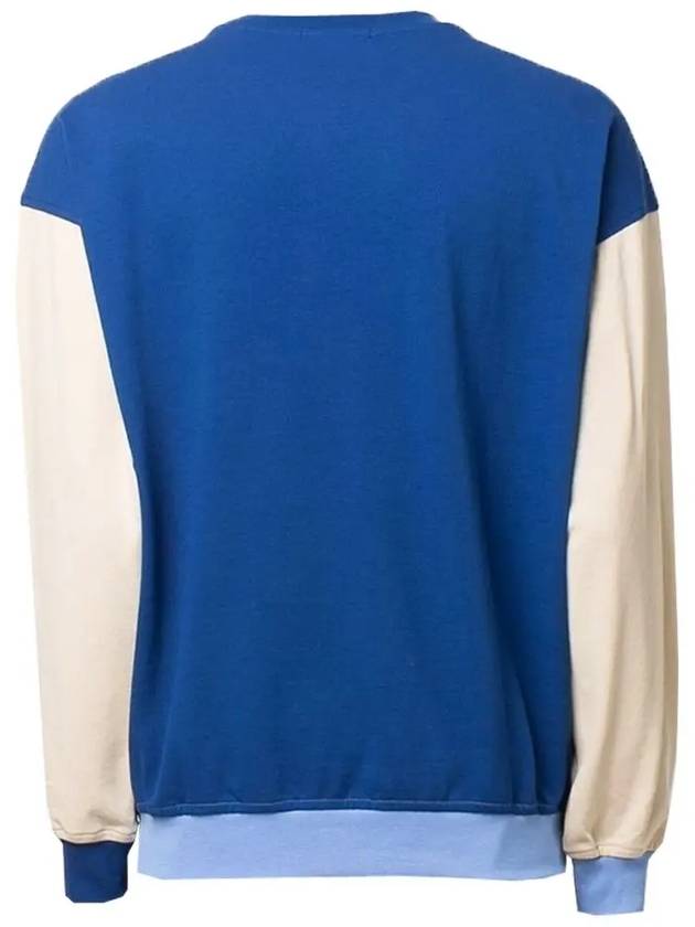 Afton Logo Cotton Sweatshirt Blue - ISABEL MARANT - BALAAN 4