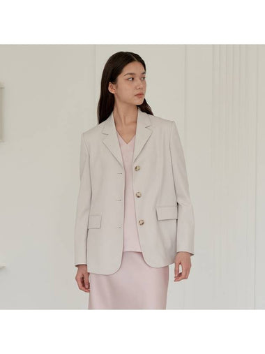 Three Button Jacket Ecru - SUBSET - BALAAN 1