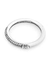 Me Pave White Dual Ring Silver - PANDORA - BALAAN 3