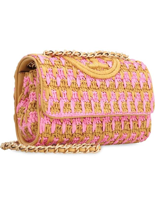 Tory Burch Fleming Raffia Shoulder Bag - TORY BURCH - BALAAN 3