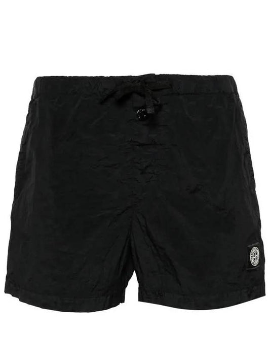 Swimming Nylon Trunk Shorts Black - STONE ISLAND - BALAAN 2