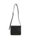 Logo Stamp Leather Shoulder Bag Black - JIL SANDER - BALAAN 2