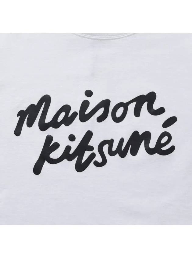 Handwriting Comfort Short Sleeve T-Shirt White - MAISON KITSUNE - BALAAN 4