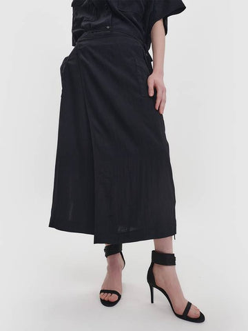 UNBALANCED LENGTH WRAP SKIRT_2colors - MAGJAY - BALAAN 1