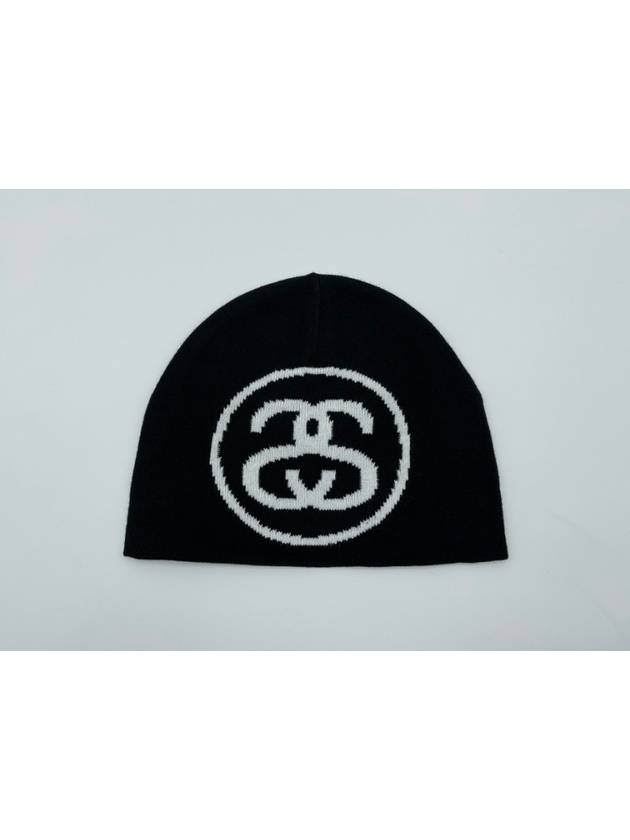 AU Australia SS LINK SKULL CAP Beanie ST731009 Black ONE SIZE - STUSSY - BALAAN 4