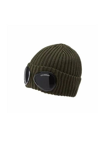 Extra Fine Merino Wool Goggle Beanie Ivy Green - CP COMPANY - BALAAN 2