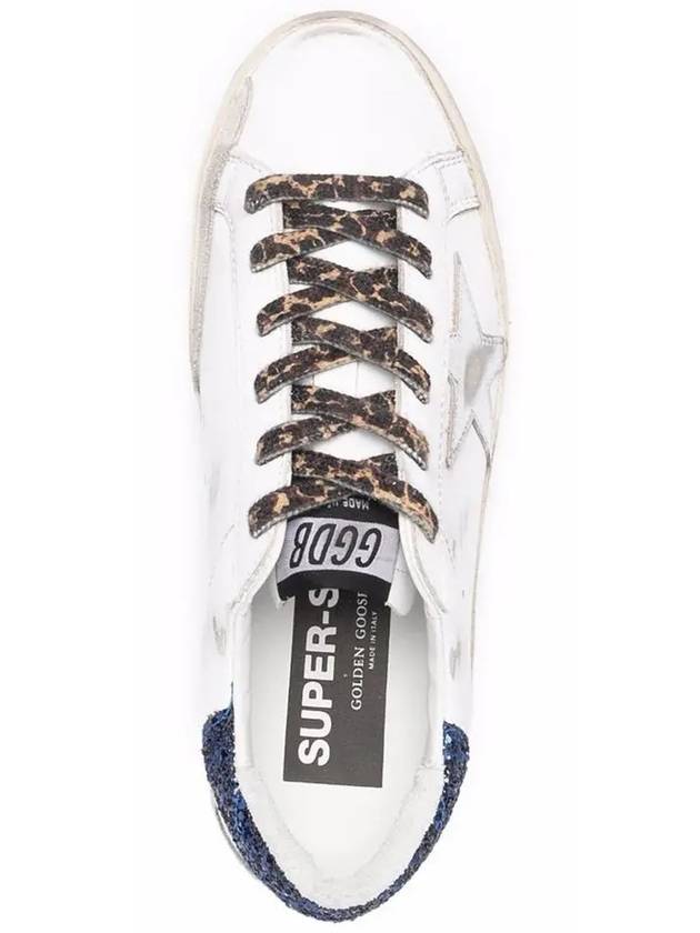 Superstar Blue Tab Low Top Sneakers White - GOLDEN GOOSE - BALAAN 5