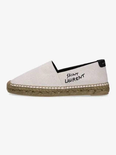 Women's Monogram Canvas Espadrilles Beige - SAINT LAURENT - BALAAN 2