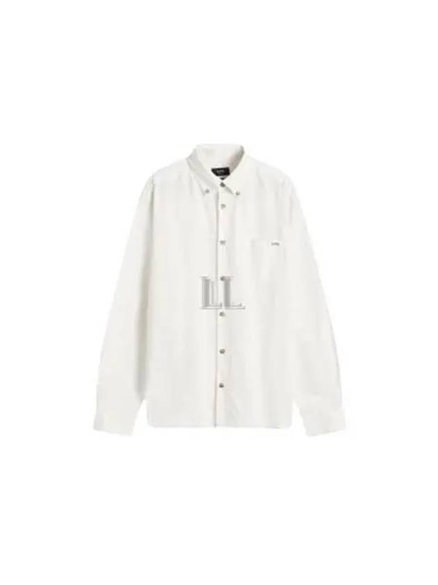 Mateo Logo Long Sleeve Shirt White - A.P.C. - BALAAN 2