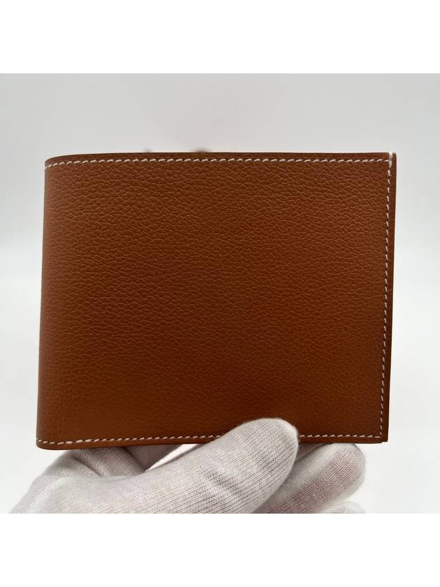 Citizen Twill Compact Card Wallet Gold Sun - HERMES - BALAAN 6