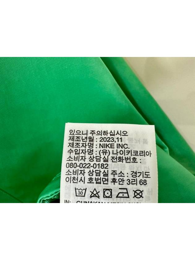 Air Woven Oversized Bomber Jacket Spring Green - NIKE - BALAAN 10