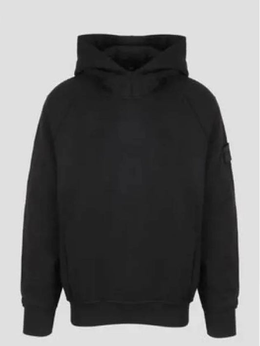 Compass Wappen Patch Cotton Hoodie Black - STONE ISLAND - BALAAN 2