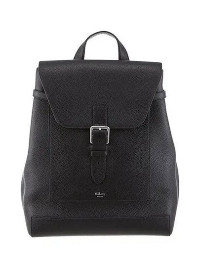 Chiltern Embossed Logo Leather Backpack Black - MULBERRY - BALAAN 2