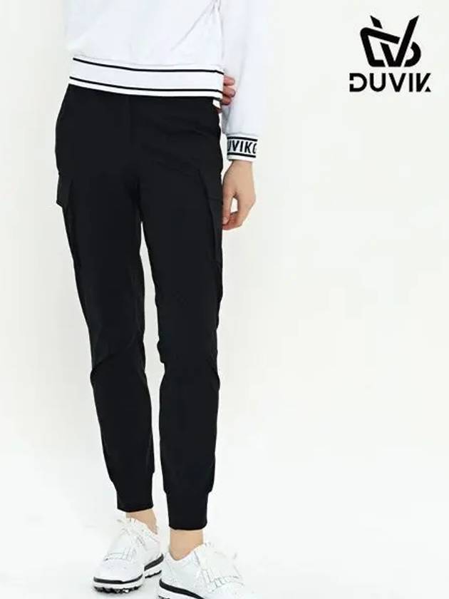 spandex out-pocket semi-jogger pants DD2WPT301BK - DUVIK - BALAAN 4