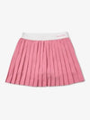 Women's Classic Logo Pleated Skirt Pink - SPORTY & RICH - BALAAN 2