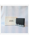 Men's White Graffiti Logo Half Wallet Black - ALEXANDER MCQUEEN - BALAAN 11