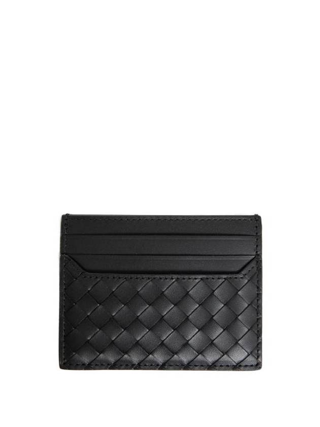 Piccolo Intrecciato Card Holder Black - BOTTEGA VENETA - BALAAN 3