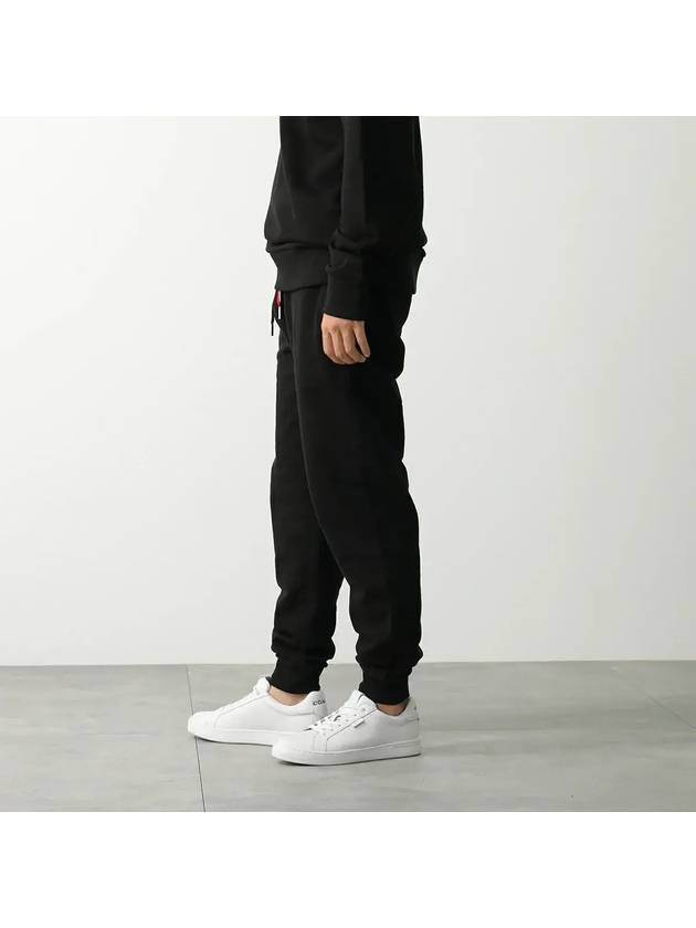 Regular Fit Tricolor Accent Track Pants Black - MONCLER - BALAAN 4