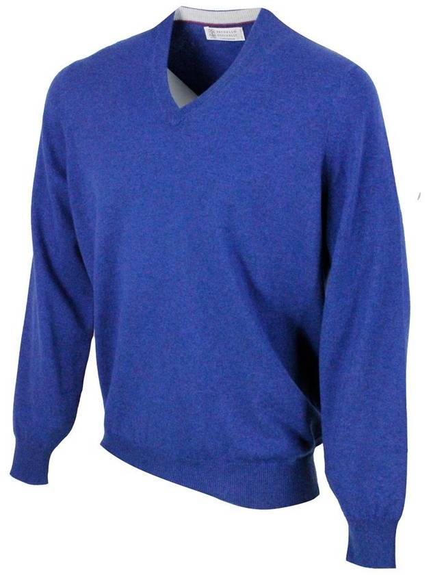 Sweater M2200162 CIM70 BLUE - BRUNELLO CUCINELLI - BALAAN 8