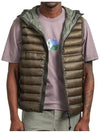 D.D. Shell Goggles Down Vest Green - CP COMPANY - BALAAN 3