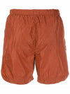 Logo Patch Swim Shorts Orange - CP COMPANY - BALAAN.