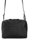 Intrecciato Lambskin Cross Bag Black - BOTTEGA VENETA - BALAAN 2