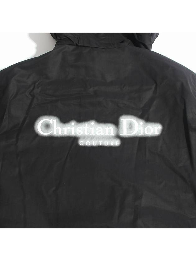 Couture Blended Cotton Windbreaker Black - DIOR - BALAAN 6