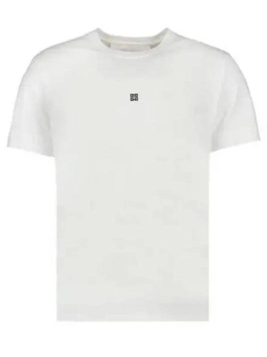 4G Logo Cotton Short Sleeve T-shirt White - GIVENCHY - BALAAN 2