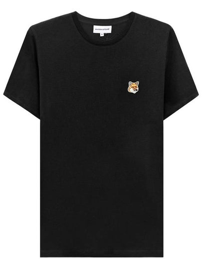 Fox Head Patch Regular Short Sleeve T-Shirt Black - MAISON KITSUNE - BALAAN 2