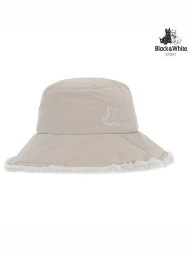 Women s ear shaped bucket hat 8634LXAH BEIGE - BLACK&WHITE - BALAAN 1