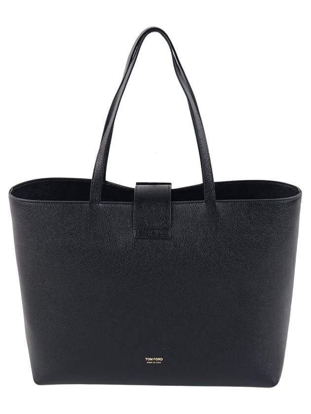 Logo Decorated Tote Bag Black - TOM FORD - BALAAN 3