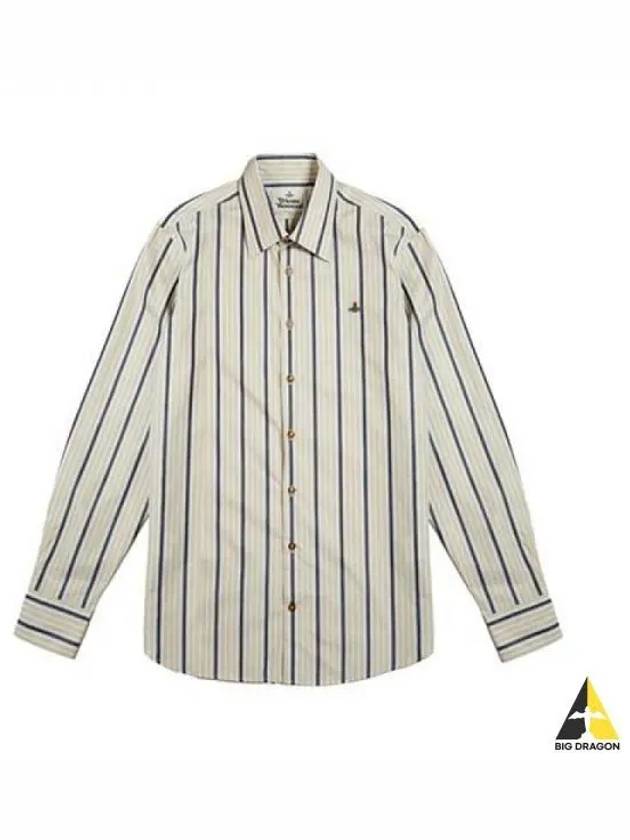Vivienne West Wood Ghost Stripe Shirt Multi 2401000J W003V - VIVIENNE WESTWOOD - BALAAN 1