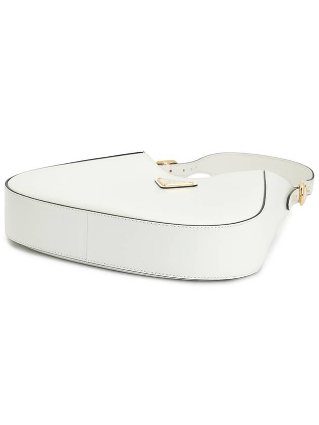 Medium Leather Shoulder Bag White - PRADA - BALAAN 5