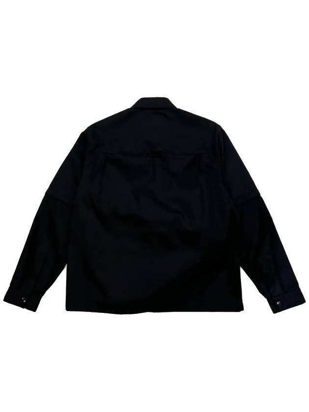 Re-Nylon Shirt Jacket Black - PRADA - BALAAN 3