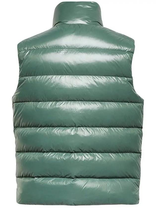 Parke Logo Patch Down Vest Green - MONCLER - BALAAN 4