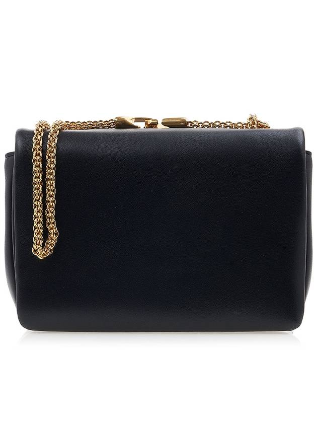 Nappa Leather One Stud Shoulder Bag Black - VALENTINO - BALAAN 4