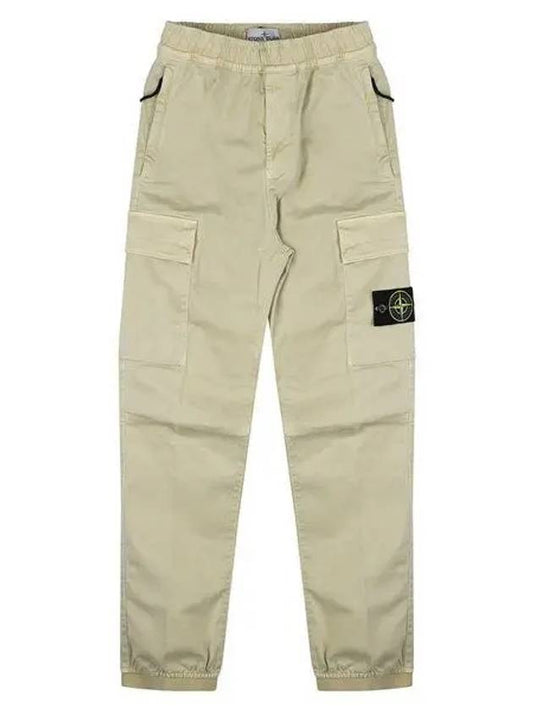 Wappen Patch Cargo Track Pants Beige - STONE ISLAND - BALAAN 2