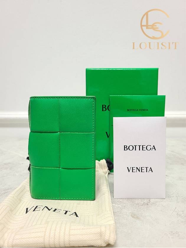 Used luxury goods Lewis It Green Paraket Cassette Flap Card Case Wallet - BOTTEGA VENETA - BALAAN 6