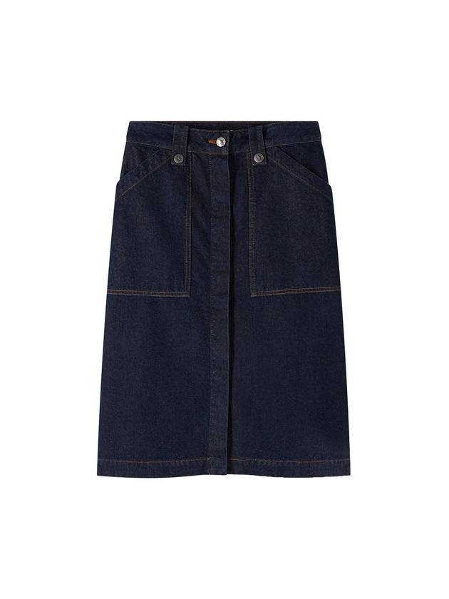 Jupe Annie Denim A-Line Skirt Indigo - A.P.C. - BALAAN 1