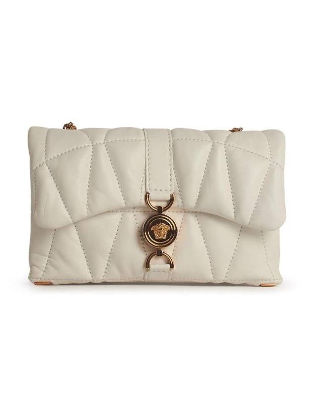 Versace 'Cleio' Small White Leather Crossbody Bag - VERSACE - BALAAN 1