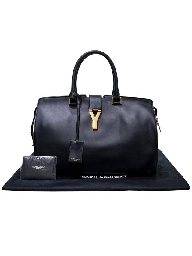 Women s 311208 Black Leather New Kabachique Medium Tote Bag - SAINT LAURENT - BALAAN 10