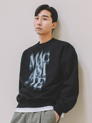 Spread Logo Sweatshirt Black - MACASITE - BALAAN 1