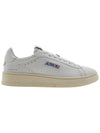 Dallas White Tab Leather Low Top Sneakers White - AUTRY - BALAAN 3