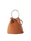 TB Mini Leather Bucket Bag Warm Russet Brown - BURBERRY - BALAAN 2