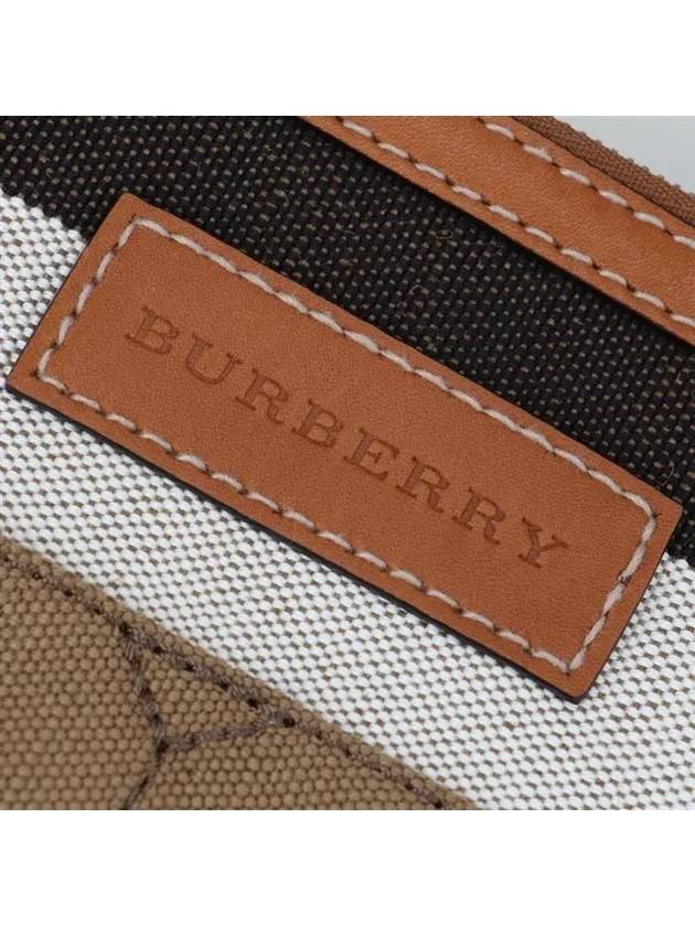 Canvas Check Ashby Shoulder Bag Brown - BURBERRY - BALAAN 9