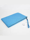 Intrecciato Large Clutch Bag Blue - BOTTEGA VENETA - BALAAN 8