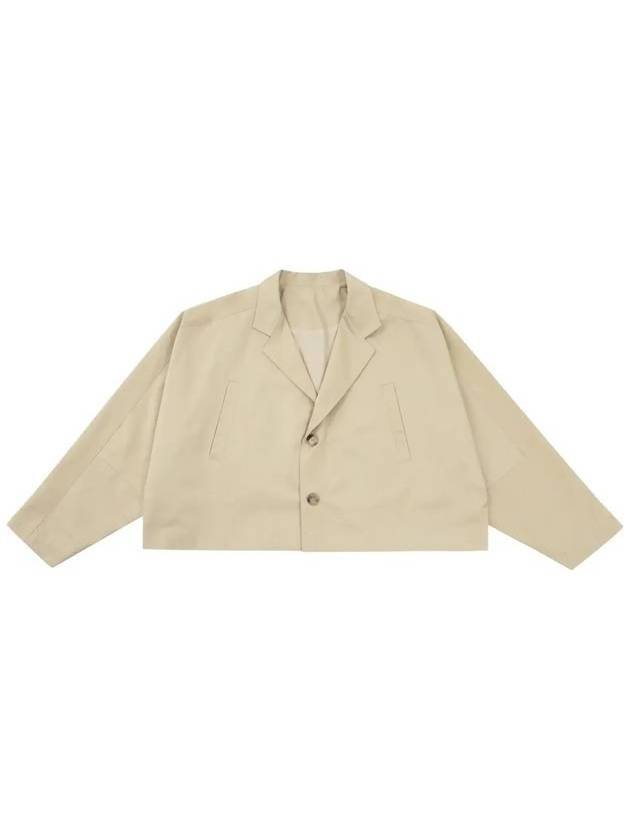 batwing cotton short jacket beige - AJOBYAJO - BALAAN 1