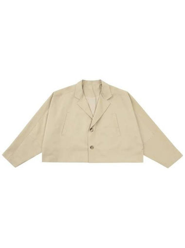 batwing cotton short jacket beige - AJOBYAJO - BALAAN 1