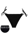 String Side Tie Cheeky Bikini Slip Black - CALVIN KLEIN - BALAAN 2