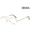 Glasses Frame EZ5131 032 Round Metal Men Women - ERMENEGILDO ZEGNA - BALAAN 2